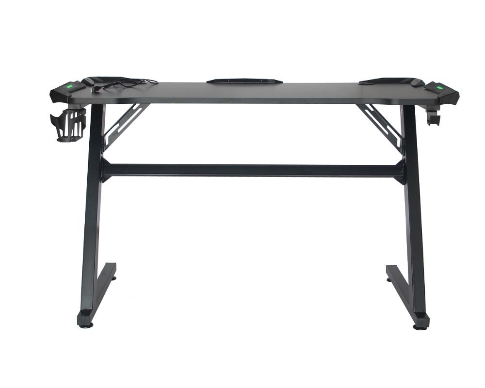 Mesa Gamer LED Pelegrin PEL-004P Preta Metal e MDF Mesa Gamer LED Pelegrin PEL-004P Preta Metal e MDF