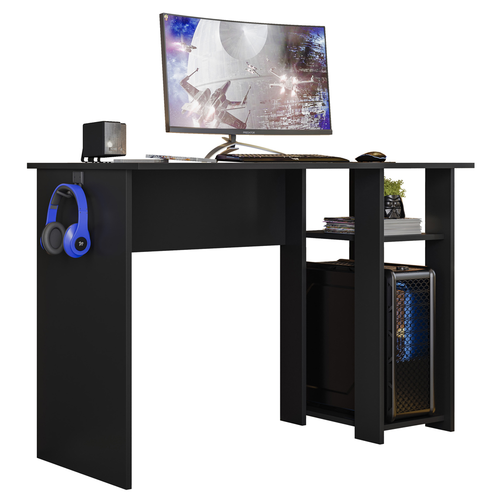 Mesa Gamer Para Computador 5050 Preto Fosco PLLA Mesa Gamer Para Computador 5050 Preto Fosco PLLA