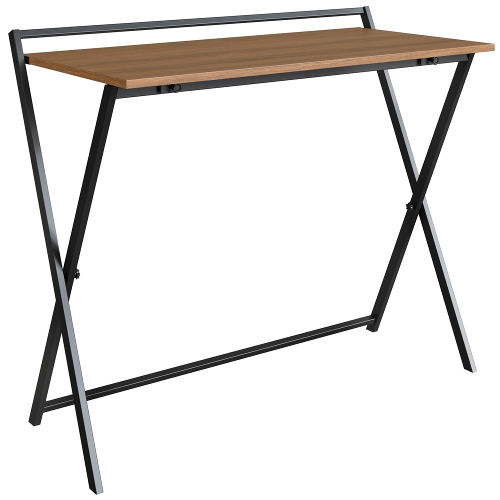 Escrivaninha Dobravel Estilo Industrial P1022 Preto Mell PP Escrivaninha Dobravel Estilo Industrial P1022 Preto Mell PP