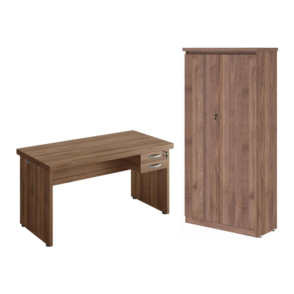 Mesa 1200 com Armario 2 Portas Alpha Noce Mesa 1200 com Armario 2 Portas Alpha Noce