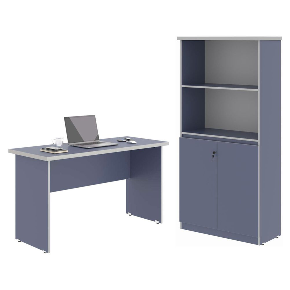 Mesa de Computador e Armario Japão Azul Mesa de Computador e Armario Japão Azul