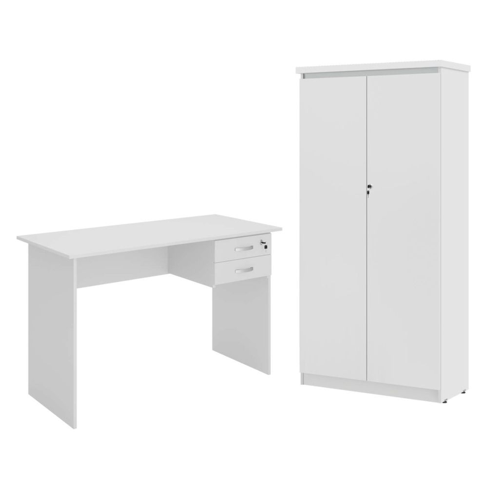Kit de Escritorio Gabão Branco Kit de Escritorio Gabão Branco