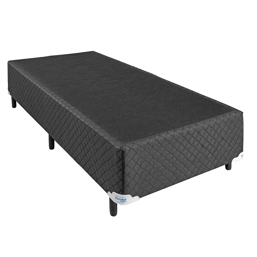 Base para Cama Box Solteiro Florença (28x88x188) Preta Base para Cama Box Solteiro Florença (28x88x188) Preta