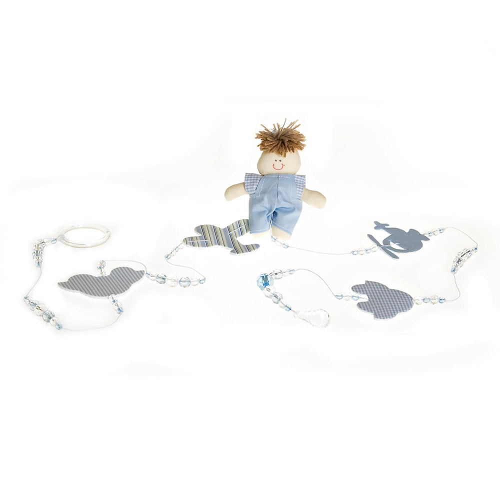 Pingente De Cortina Menino Azul Quarto Bebê Infantil Menino (Par) Pingente De Cortina Menino Azul Quarto Bebê Infantil Menino (Par)