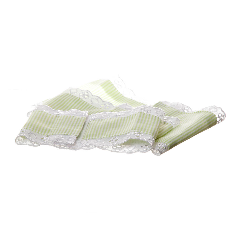 Jogo De Capas De Tecido Verde Para Kit Higiene Bebê (Conj. 3 Peças) Jogo De Capas De Tecido Verde Para Kit Higiene Bebê (Conj. 3 Peças)