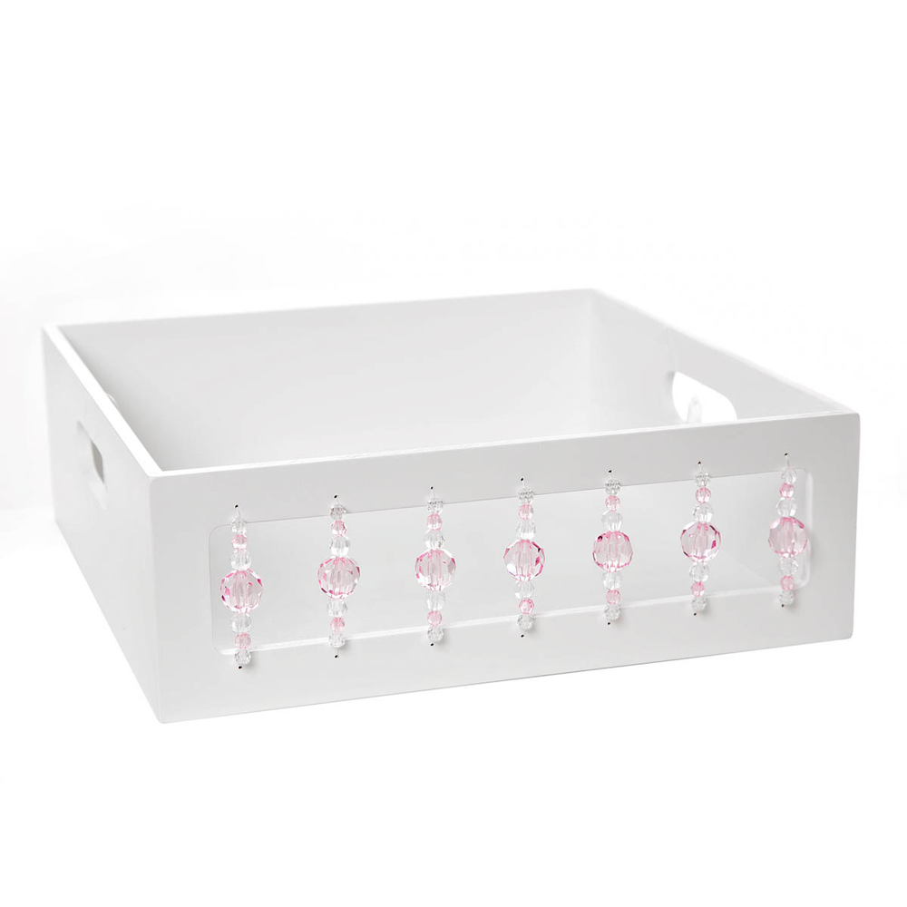 Bandeja Pedras Rosa Quarto Bebê Infantil Menina Bandeja Pedras Rosa Quarto Bebê Infantil Menina
