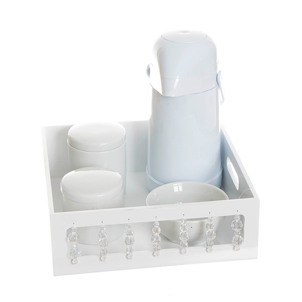 Kit Higiene Pedra Transparente Quarto Bebê Menina Menino Kit Higiene Pedra Transparente Quarto Bebê Menina Menino