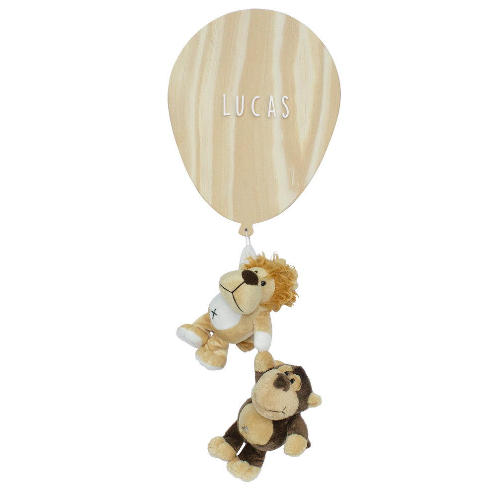 Porta Maternidade Bexiga Floresta com Leão e Macaco Quarto Bebê Infantil Unissex Porta Maternidade Bexiga Floresta com Leão e Macaco Quarto Bebê Infantil Unissex