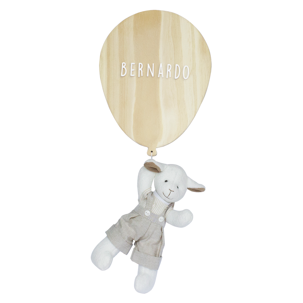 Porta Maternidade Bexiga com Carneiro Quarto Bebê Infantil Menino Porta Maternidade Bexiga com Carneiro Quarto Bebê Infantil Menino