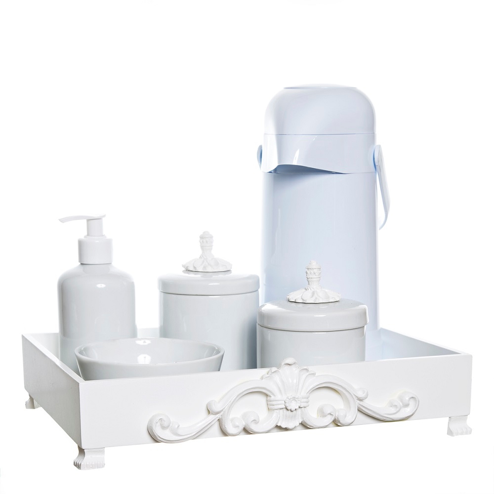 Kit Higiene Provence Com 6 Peças Quarto Bebê Kit Higiene Provence Com 6 Peças Quarto Bebê