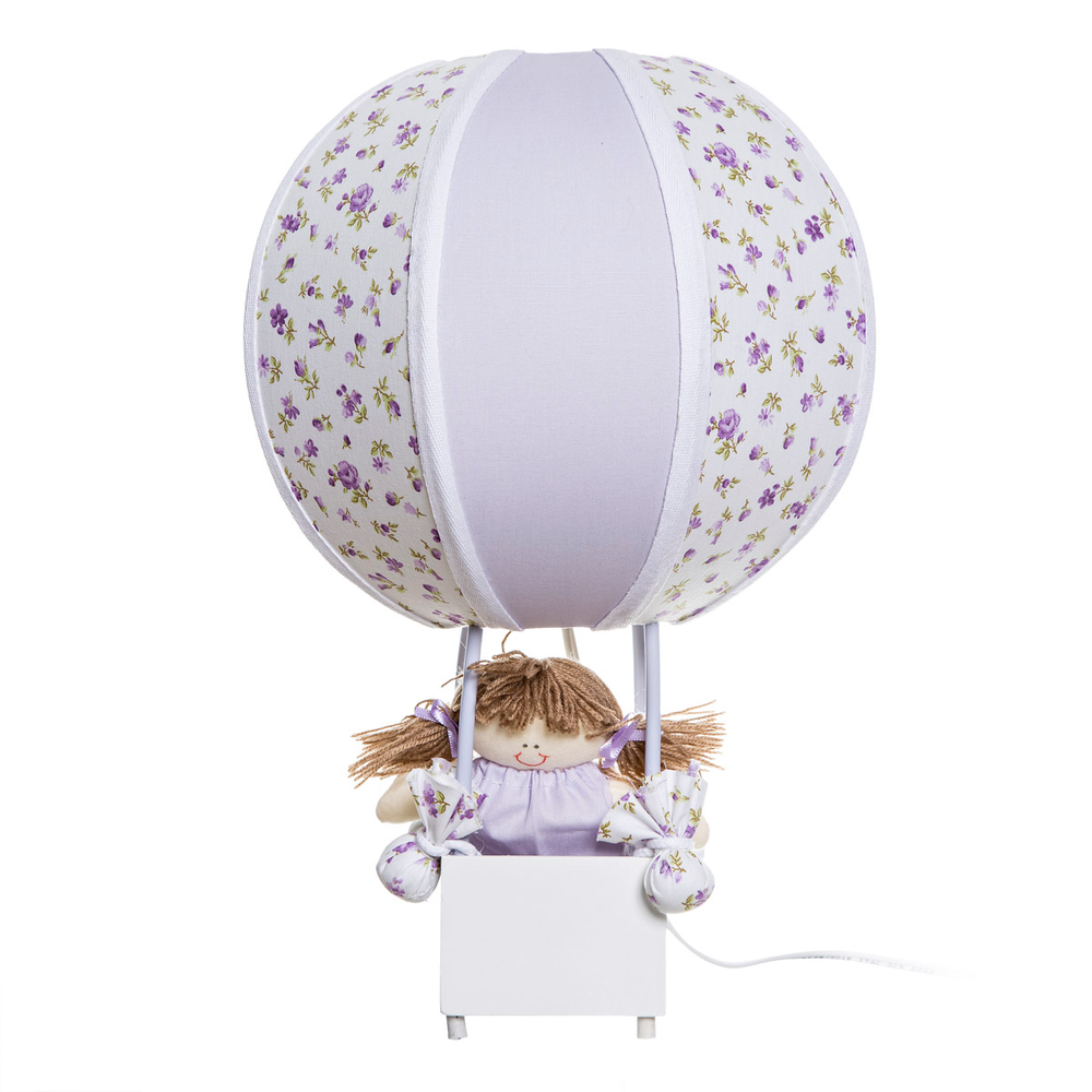 Abajur Balãozinho Lilás Quarto Bebê Infantil - Bivolt Abajur Balãozinho Lilás Quarto Bebê Infantil - Bivolt