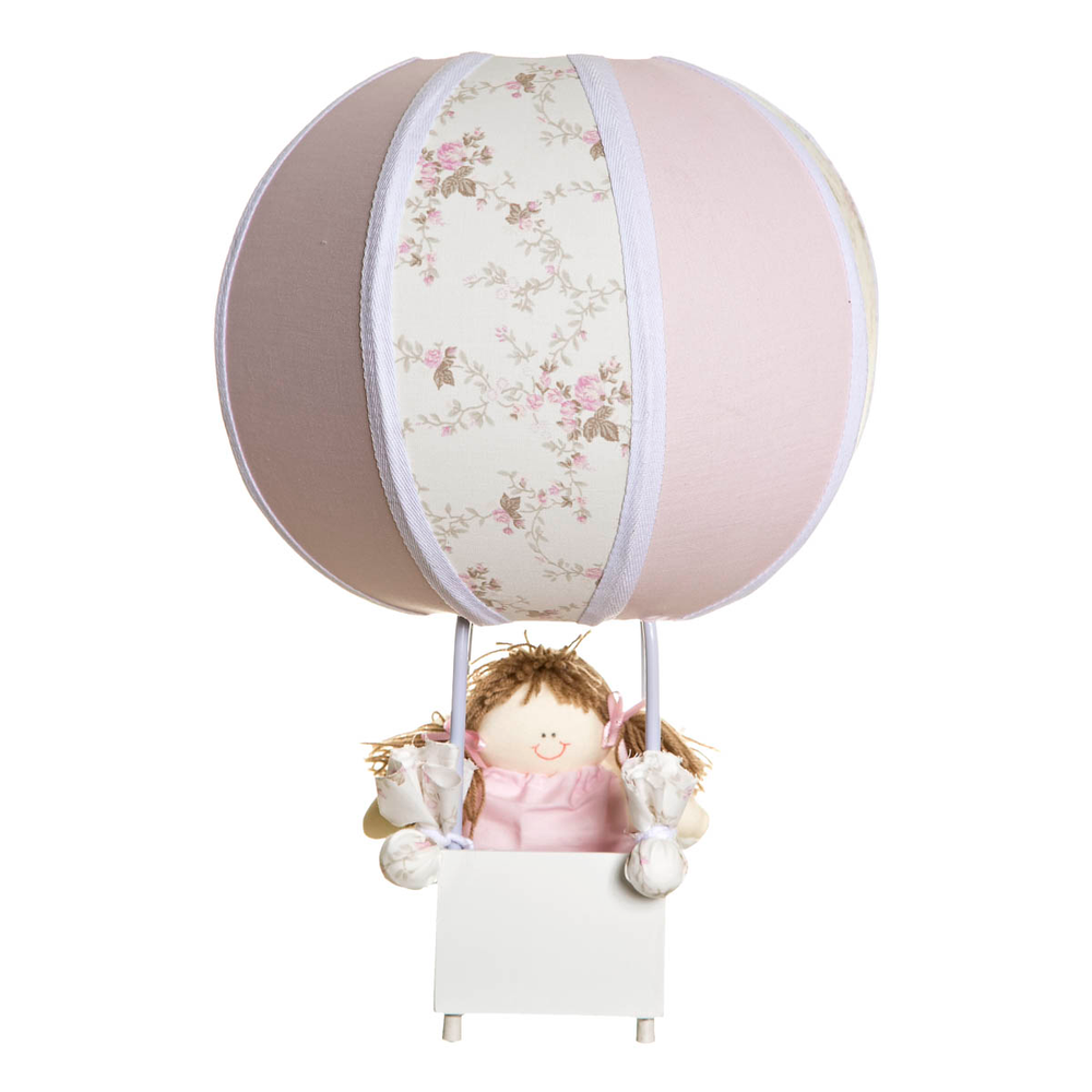Abajur Balãozinho Rosa Quarto Bebê Infantil - Bivolt Abajur Balãozinho Rosa Quarto Bebê Infantil - Bivolt