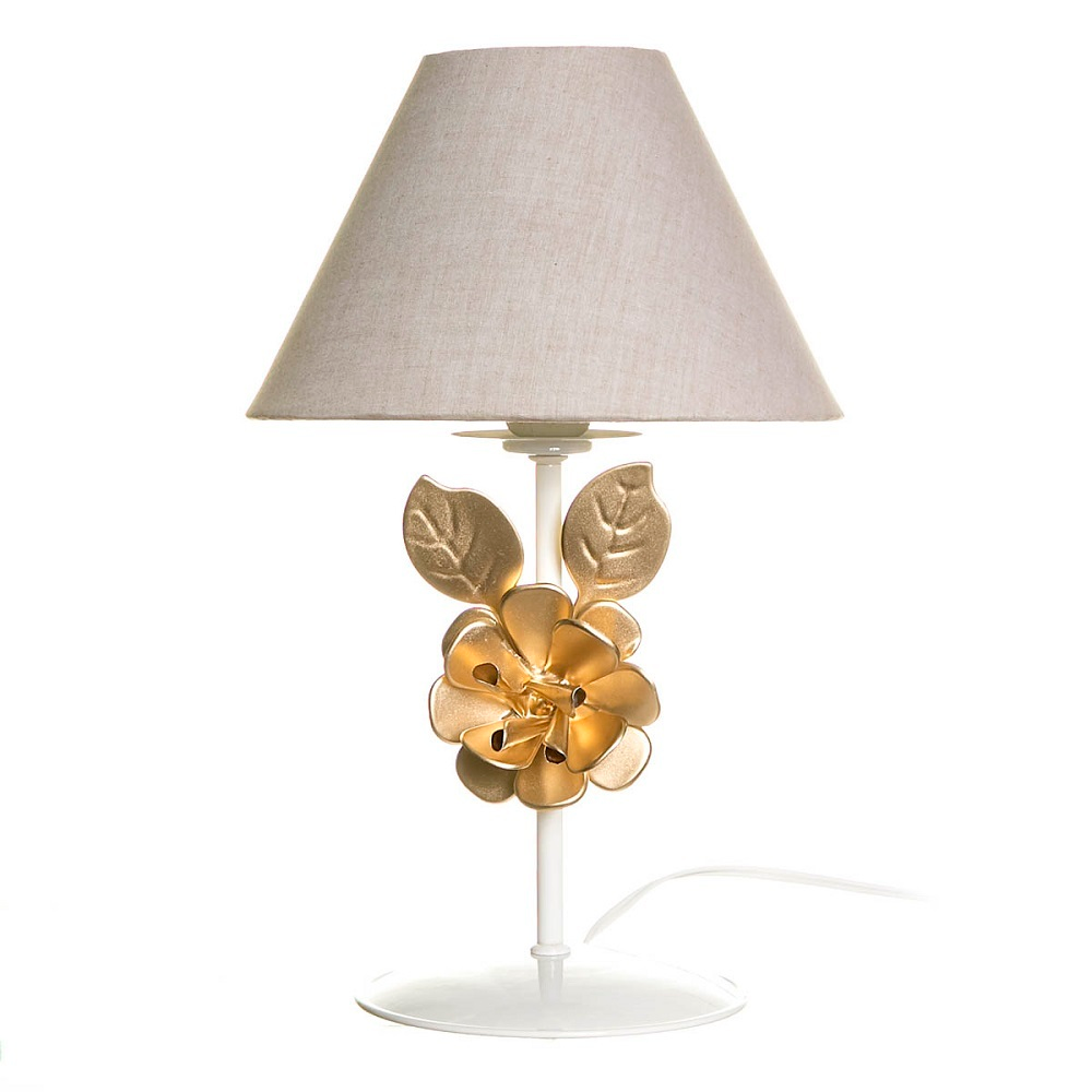 Abajur Metal Flor G Dourada Quarto Bebê Infantil - Bivolt Abajur Metal Flor G Dourada Quarto Bebê Infantil - Bivolt