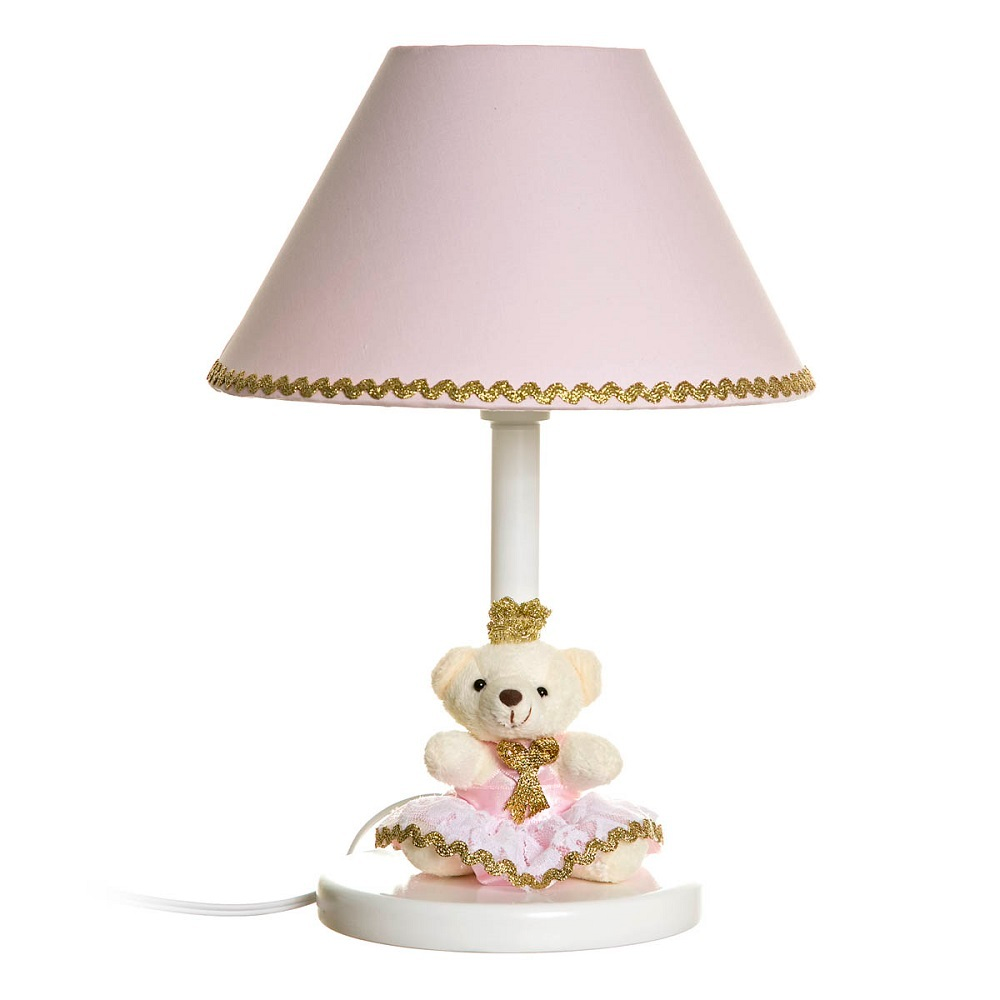 Abajur De Madeira Ursinha Princesa Quarto Bebê Infantil Menina Abajur De Madeira Ursinha Princesa Quarto Bebê Infantil Menina