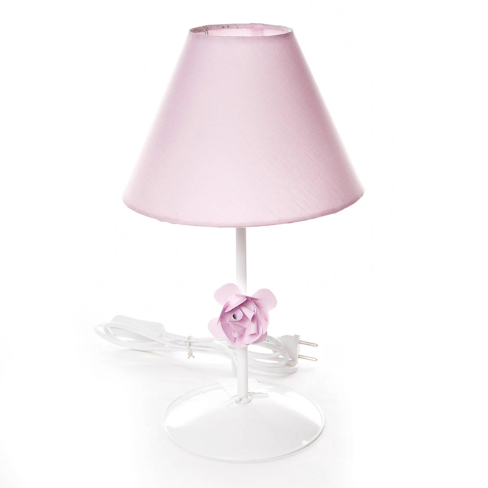 Abajur Metal Flor P Rosa Quarto Bebê Infantil Menina Abajur Metal Flor P Rosa Quarto Bebê Infantil Menina