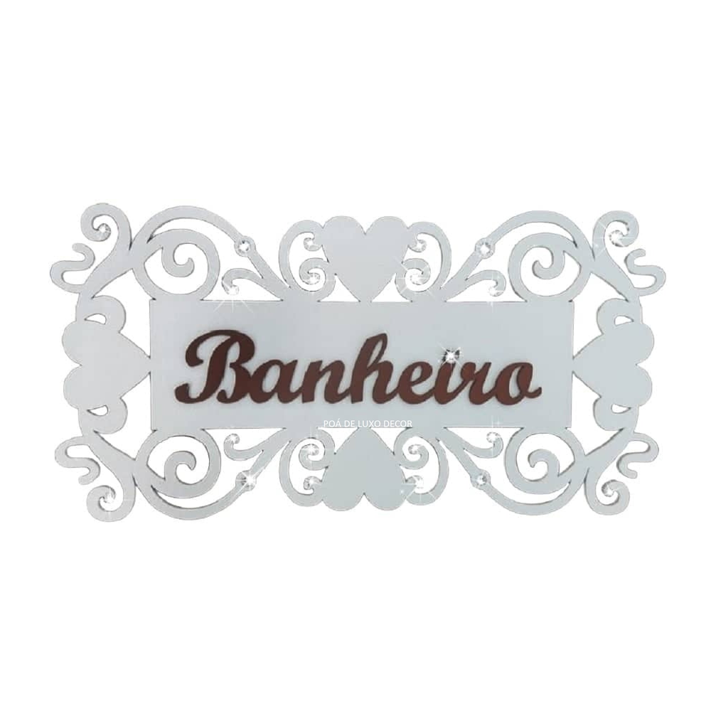 ENFEITE PLAQUINHA DE PORTA BANHEIRO Branco ENFEITE PLAQUINHA DE PORTA BANHEIRO Branco