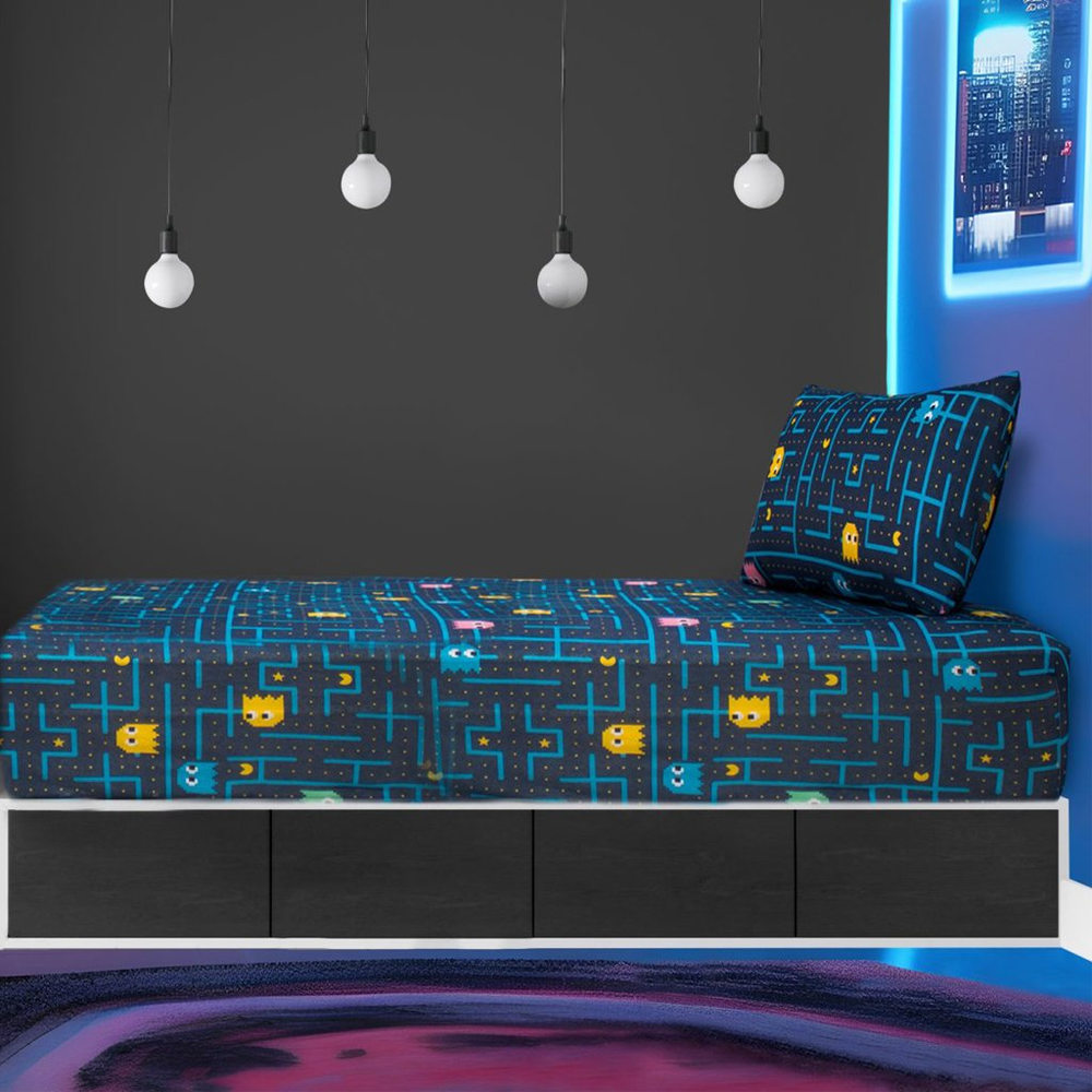 Jogo de Cama Solteiro Kids 2 Pçs Doce Vida Malha 70% Algodão 30% Poliéster Pac Pac Jogo de Cama Solteiro Kids 2 Pçs Doce Vida Malha 70% Algodão 30% Poliéster Pac Pac