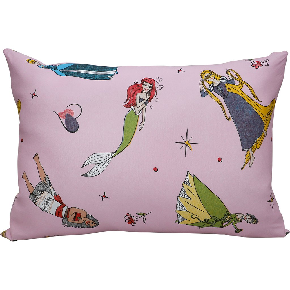 Fronha Avulsa Disney 50x70cm Malha 100% Algodão Princesas Brilhantes Fronha Avulsa Disney 50x70cm Malha 100% Algodão Princesas Brilhantes