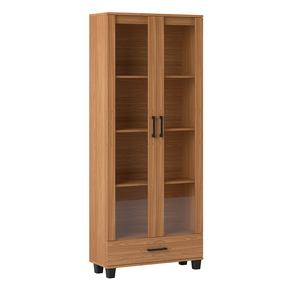 Estante Colmeia 2 PT 1 GV Freijó 184x77 cm Estante Colmeia 2 PT 1 GV Freijó 184x77 cm