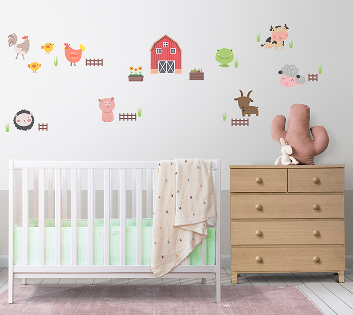 Adesivo de Parede Infantil Fazendinha Feliz - Fazenda Adesivo de Parede Infantil Fazendinha Feliz - Fazenda
