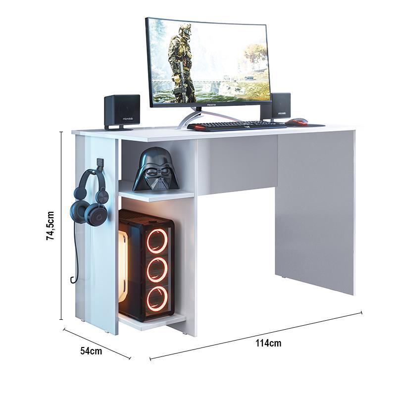 Mesa para Computador Gamer 3875 Branco - Qmovi Mesa para Computador Gamer 3875 Branco - Qmovi