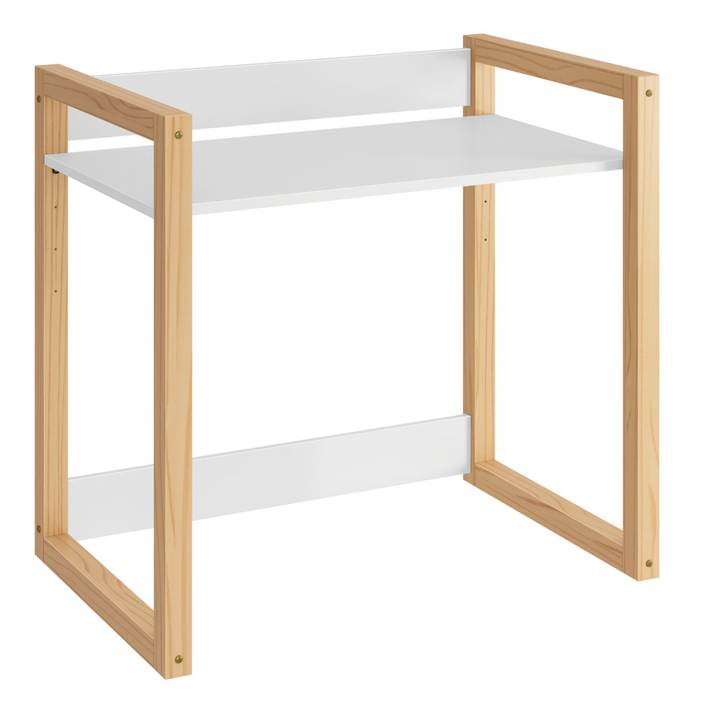 Mesa Escrivaninha Infantil Zoe Branco Fosco - MoveisAqui Mesa Escrivaninha Infantil Zoe Branco Fosco - MoveisAqui