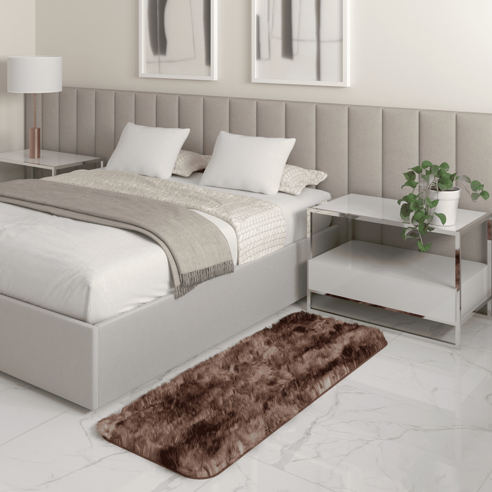 Tapete Passadeira Quarto Antiderrapante Mesclado Marrom 50 x 140 cm Tapete Passadeira Quarto Antiderrapante Mesclado Marrom 50 x 140 cm