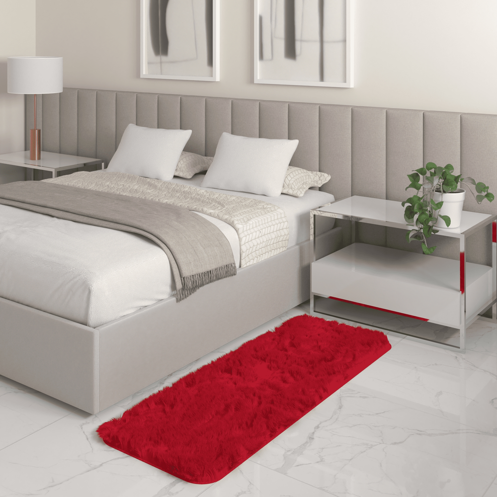 Tapete Passadeira Quarto Antiderrapante Vermelho 50 x 140 cm Tapete Passadeira Quarto Antiderrapante Vermelho 50 x 140 cm