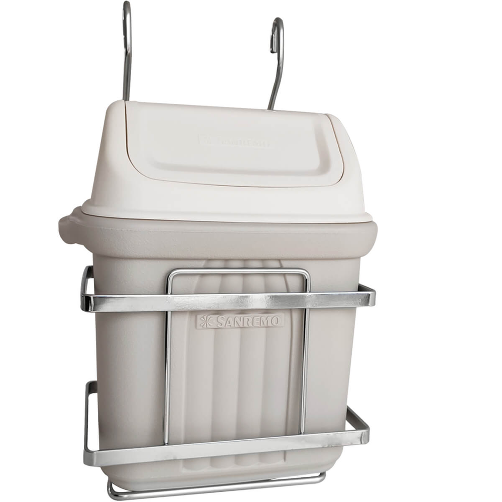 Lixeira de Pendurar Com Suporte de Inox 6,5 litros Cozinha Lixeira de Pendurar Com Suporte de Inox 6,5 litros Cozinha
