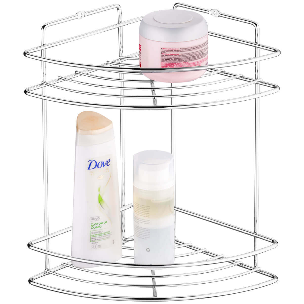 Porta Shampoo Inox De Canto Duplo Cantoneira Para Shampoo Banheiro Angra Schmitt Porta Shampoo Inox De Canto Duplo Cantoneira Para Shampoo Banheiro Angra Schmitt