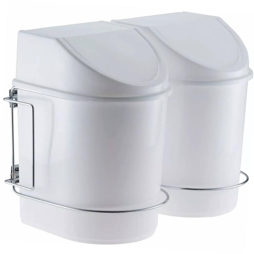 Lixeira Seletiva Para Cozinha 12l Deslizante Dupla Corrediça Lixeira Seletiva Para Cozinha 12l Deslizante Dupla Corrediça