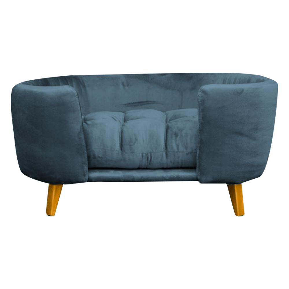 Cama Pet Poltrona Hannah Luxo Suede Azul Marinho - SSX Multicoisas Cama Pet Poltrona Hannah Luxo Suede Azul Marinho - SSX Multicoisas
