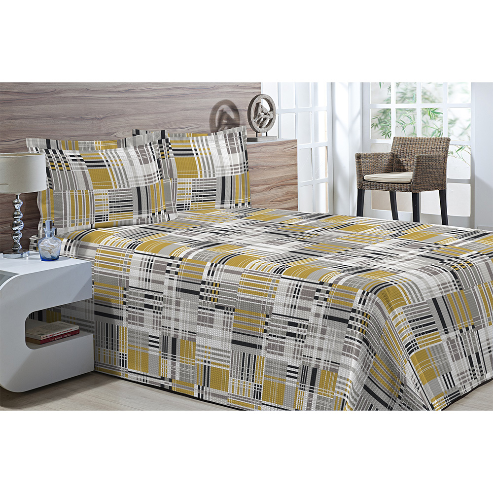 Kit Colcha Piquet Favo Solteiro Top Confort Dijon 2 peças Textil Lar Kit Colcha Piquet Favo Solteiro Top Confort Dijon 2 peças Textil Lar