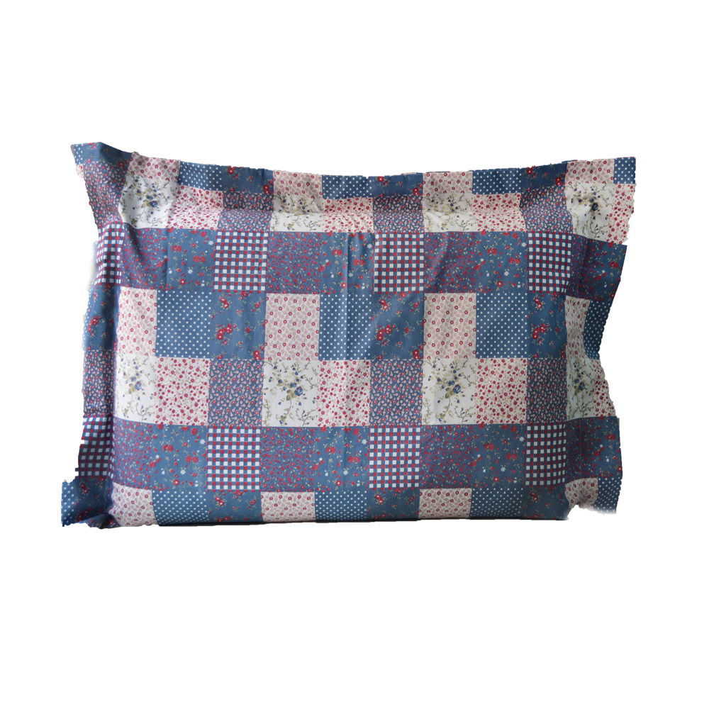Fronha Avulsa 180 fios Innovare Patchwork Azul 1 peça Textil Lar Fronha Avulsa 180 fios Innovare Patchwork Azul 1 peça Textil Lar