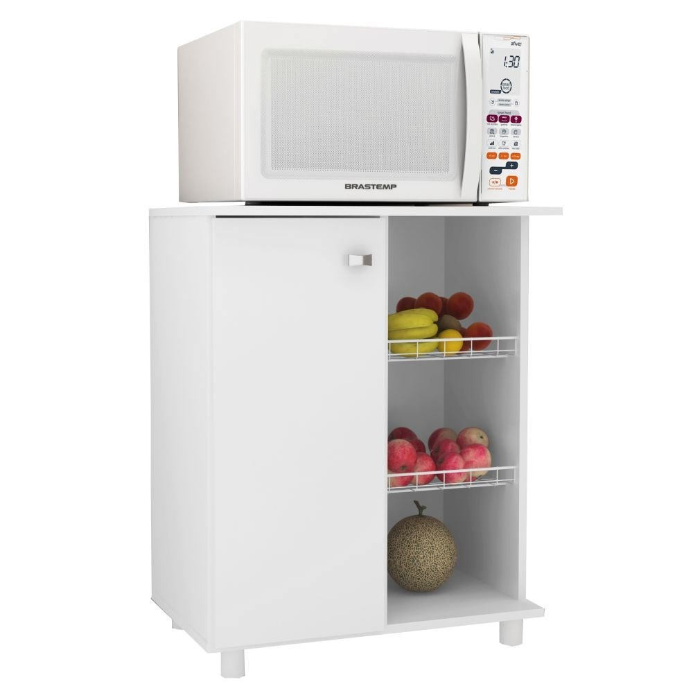 Balcão Fruteira 1 Porta BF3205 Branco - Tecno Mobili Balcão Fruteira 1 Porta BF3205 Branco - Tecno Mobili