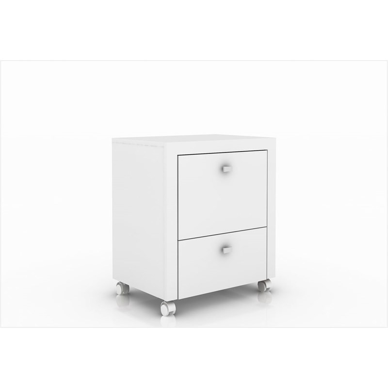 Armário para Home Office ME4112 com Rodízios Branco - Tecno Mobili Armário para Home Office ME4112 com Rodízios Branco - Tecno Mobili