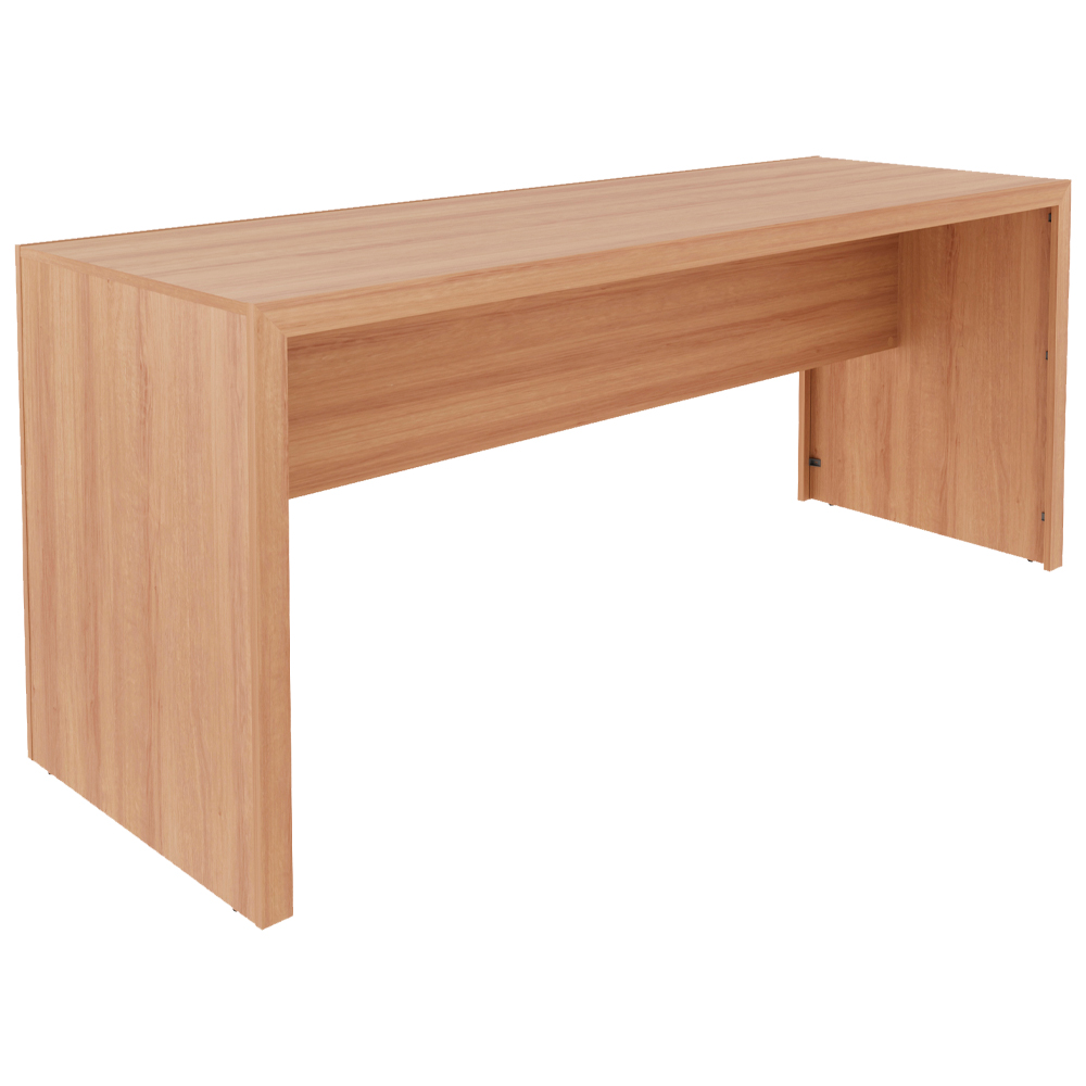 Escrivaninha Mesa Escritorio 180 cm ME4185 Amendoa Tecno Mobili Escrivaninha Mesa Escritorio 180 cm ME4185 Amendoa Tecno Mobili