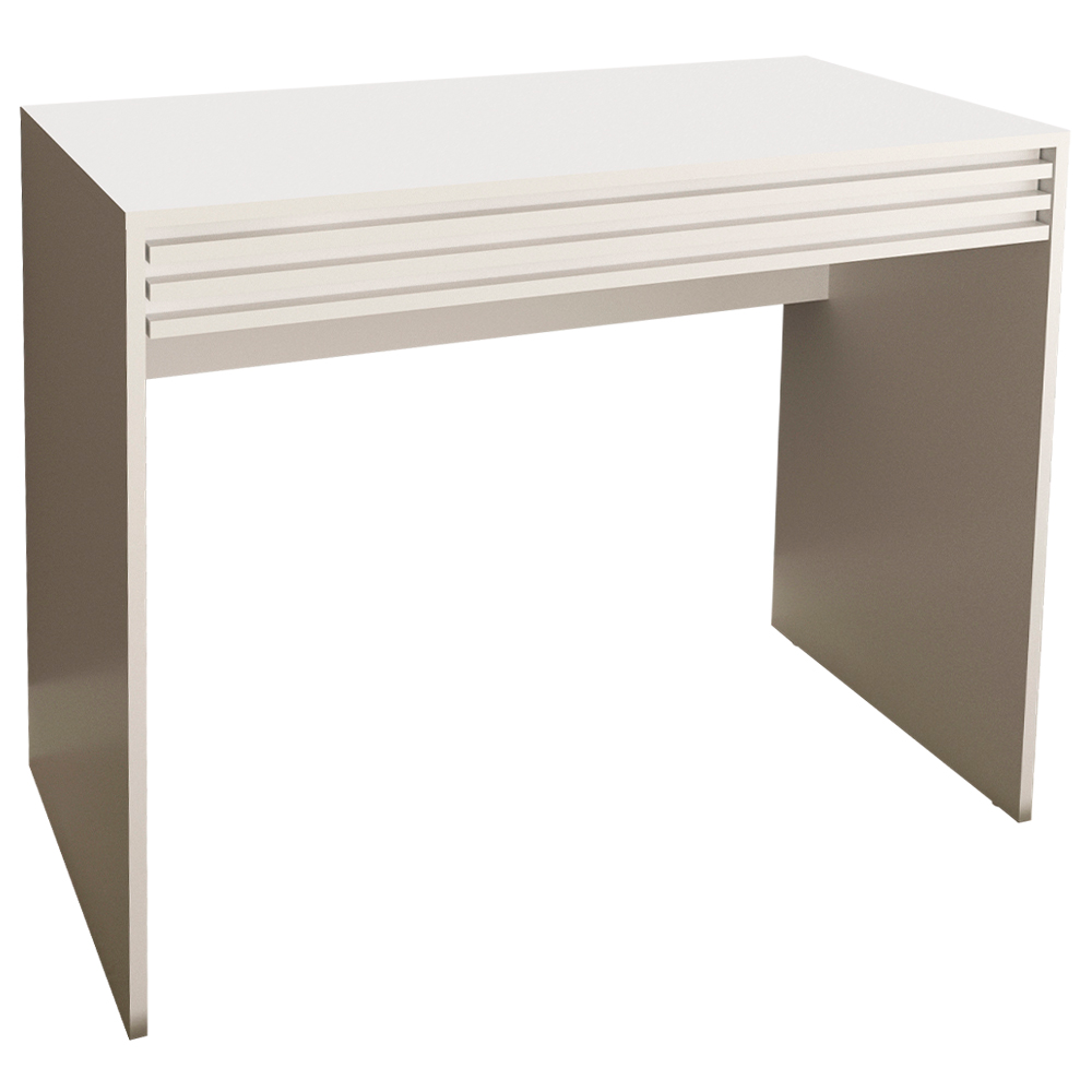 Escrivaninha Mesa Escritorio 1 Gaveta Ripada ME4173 Branco Tecno Mobili Escrivaninha Mesa Escritorio 1 Gaveta Ripada ME4173 Branco Tecno Mobili