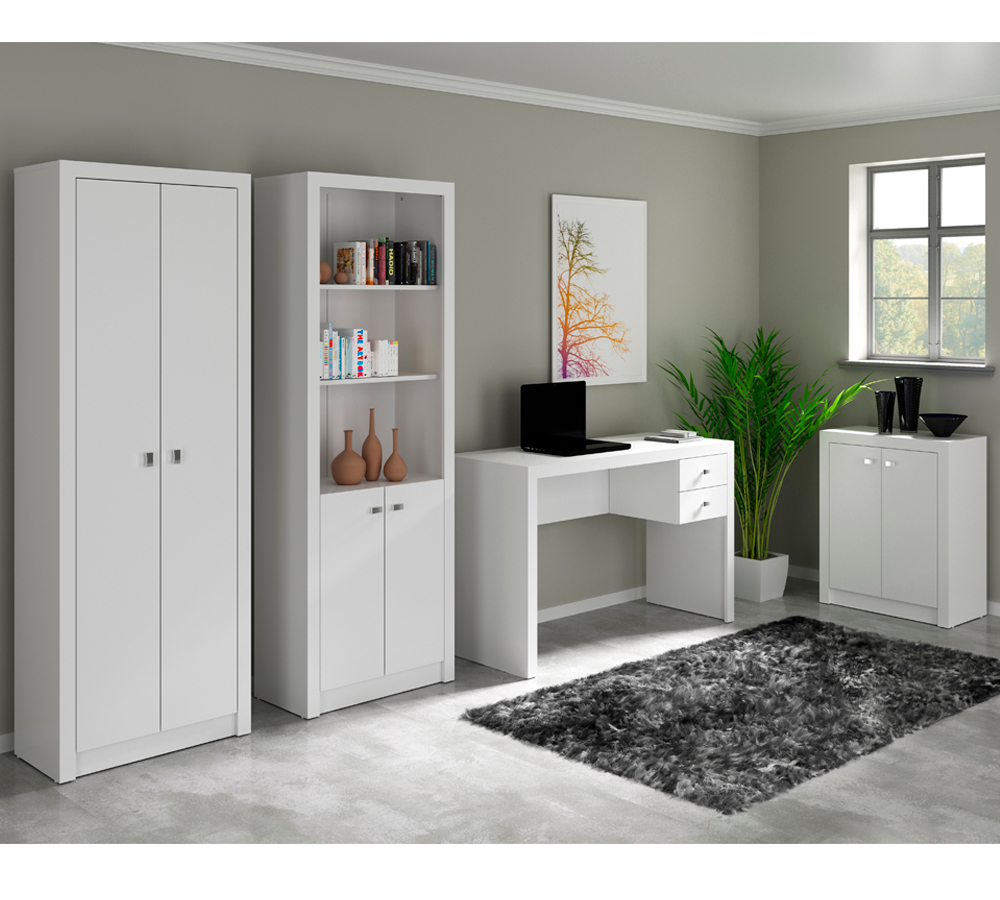 Conjunto Escritório Completo 4 Peças CJ6 Branco Tecno Mobili Conjunto Escritório Completo 4 Peças CJ6 Branco Tecno Mobili