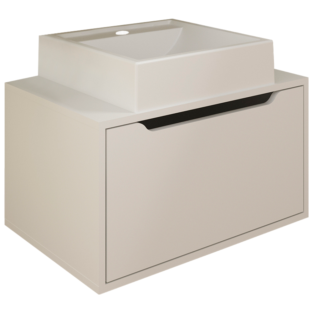 Gabinete Com Cuba Para Banheiro BN3630x46 Branco Tecno Mobili Gabinete Com Cuba Para Banheiro BN3630x46 Branco Tecno Mobili