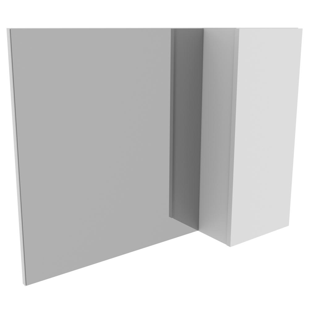 Espelheira Para Banheiro 1 Porta BN3602 Branco Tecno Mobili Espelheira Para Banheiro 1 Porta BN3602 Branco Tecno Mobili