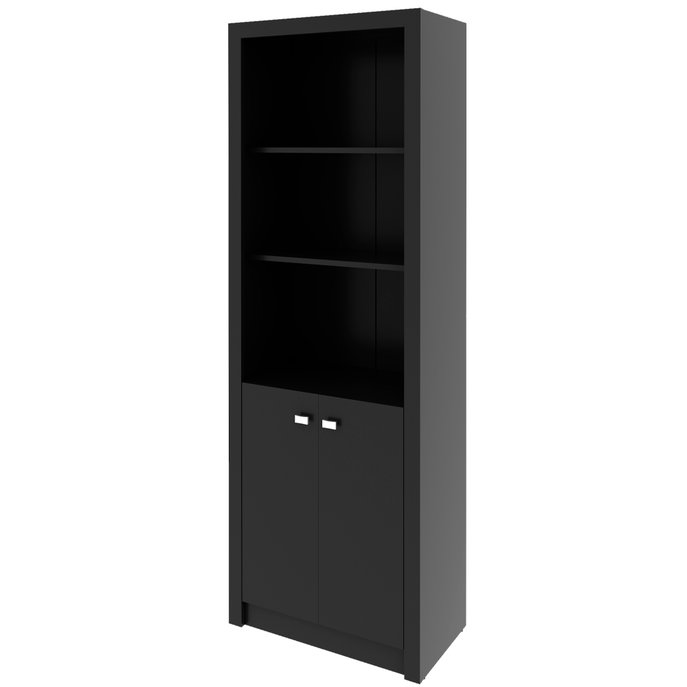Armario Para Escritorio ME4110 Preto Tecno Mobili Armario Para Escritorio ME4110 Preto Tecno Mobili
