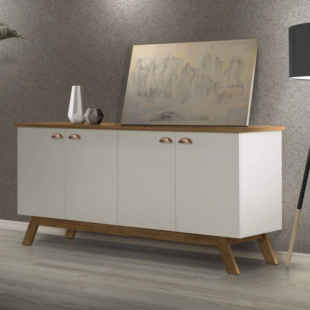 Buffet 04 Portas Atlanta Off White E Madeira Tebarrot Buffet 04 Portas Atlanta Off White E Madeira Tebarrot