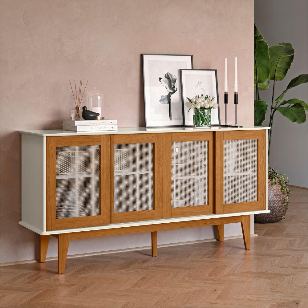 Buffet Sevilha 4 Portas Off White Nature Buffet Sevilha 4 Portas Off White Nature