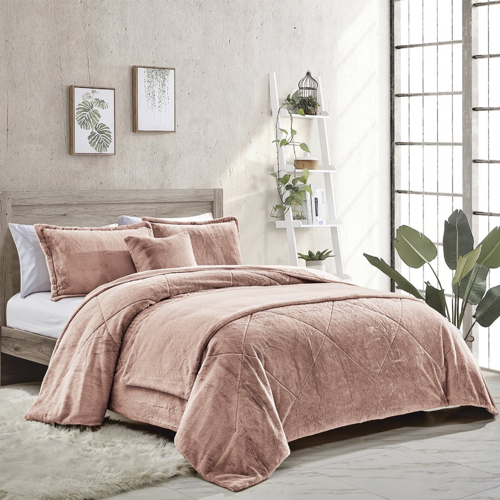 Kit Colcha Queen Luxor Peles Toque Pele de Coelho 230x250cm Kit Colcha Queen Luxor Peles Toque Pele de Coelho 230x250cm