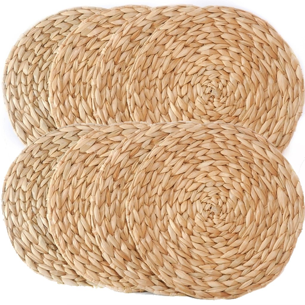 Jogo 10 Americano Fibra Natural Estilo Rústico 38cm Jogo 10 Americano Fibra Natural Estilo Rústico 38cm