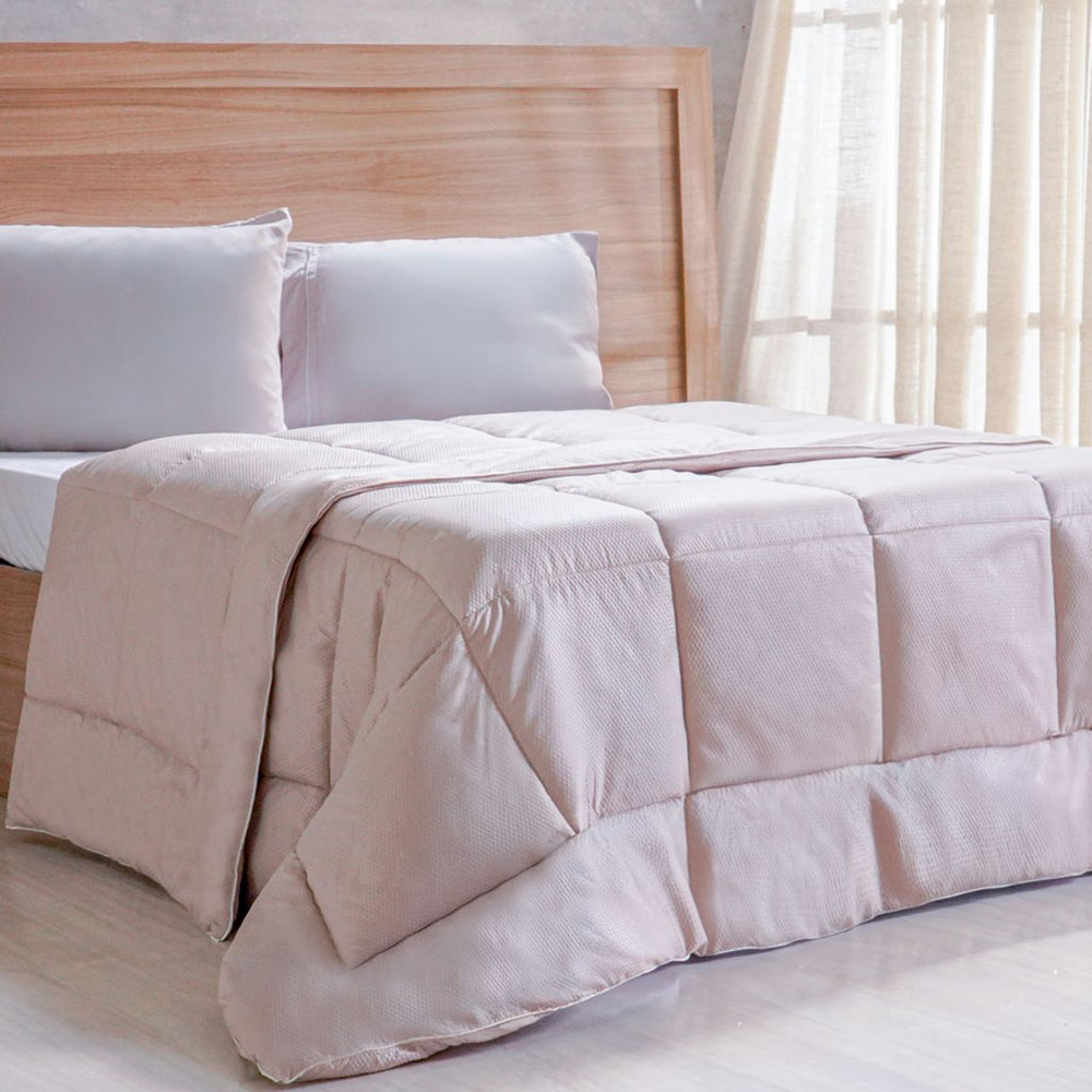 Edredom Prime Casal 3D Embossed 180x220cm Linho Edredom Prime Casal 3D Embossed 180x220cm Linho
