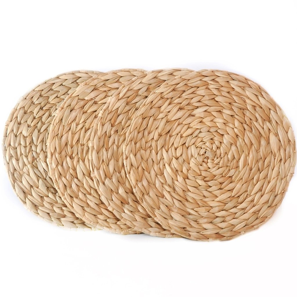 Jogo 4 Americano Fibra Natural Estilo Rústico 38cm Jogo 4 Americano Fibra Natural Estilo Rústico 38cm