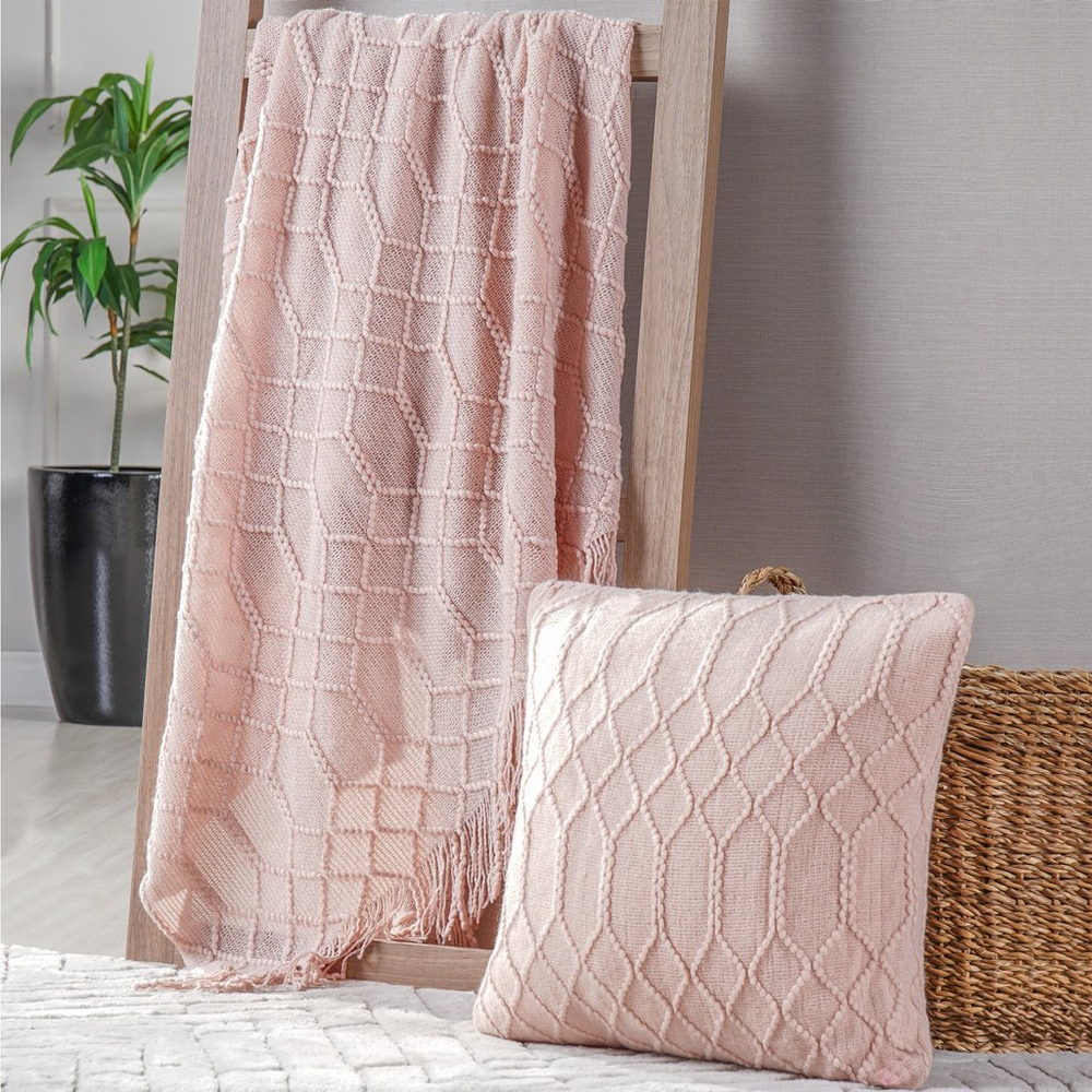 Manta Tricot Style Decorativa 127x152 Toque Super Macio Champagne Manta Tricot Style Decorativa 127x152 Toque Super Macio Champagne