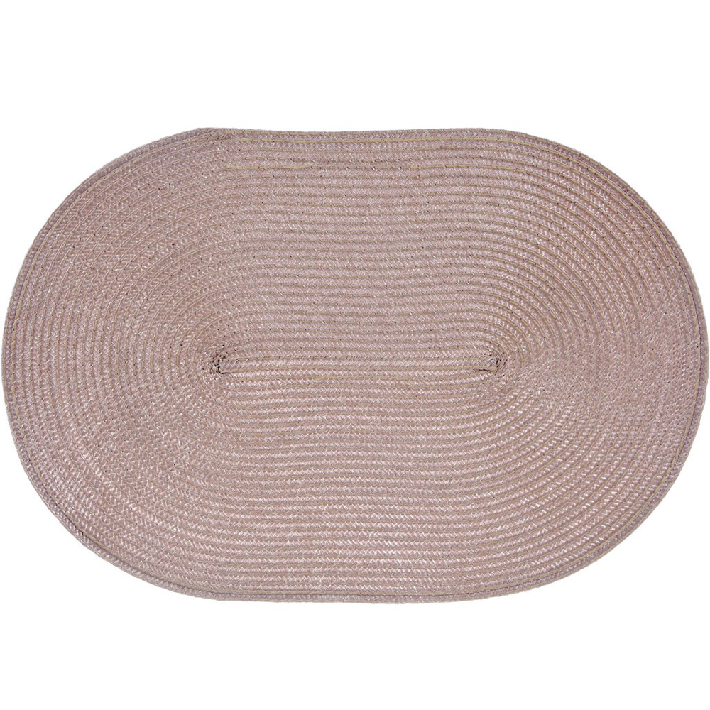 Kit 2 Americano Requinte Liso para Mesa Oval 30x45cm Taupe Kit 2 Americano Requinte Liso para Mesa Oval 30x45cm Taupe